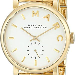 Womens Gold Stainless Steal Marc Jacobs Designer Watch